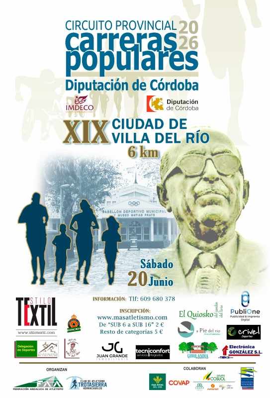 XIX CARRERA POPULAR URBANA CIUDAD DE VILLA DEL RIO 
